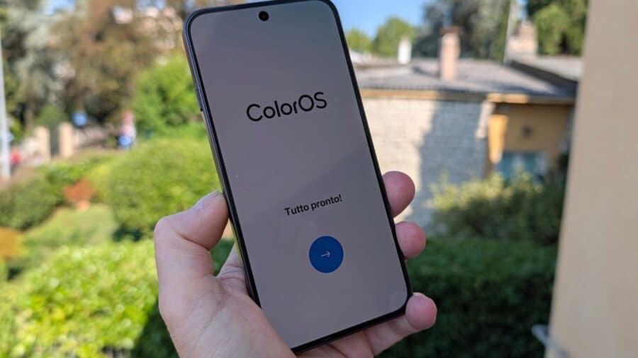 Schermata di configurazione ColorOS completata su OPPO Reno16 FS