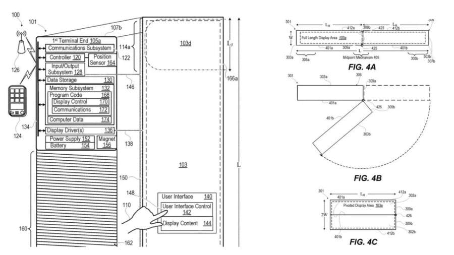 Motorola ha depositato un brevetto per uno smartwatch con display arrotolabile
