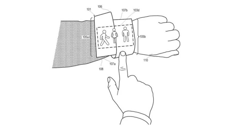 Motorola ha depositato un brevetto per uno smartwatch con display arrotolabile
