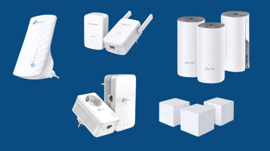 Wi Fi extender, powerline, mesh
