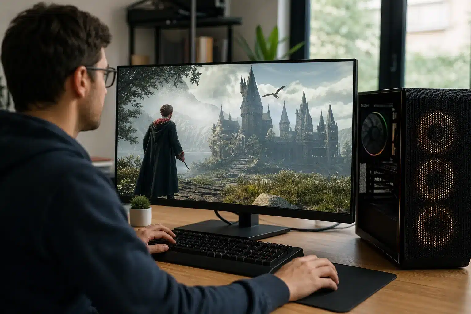 DLSS 5 diventa più veloce e arriva su più giochi: Hogwarts Legacy in prima linea